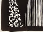 Antique Japanese Katagami Kimono Paper Stencil Katazome Grass Small Flower 4Y643