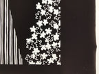 Antique Japanese Katagami Kimono Paper Stencil Katazome Grass Small Flower 4Y643