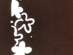 Antique Japanese Katagami Kimono Paper Stencil Katazome Grass Small Flower 4Y643