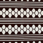 Antique Japanese Katagami Kimono Paper Stencil Katazome Hexagon Kikko Line 4Y630