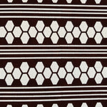 Antique Japanese Katagami Kimono Paper Stencil Katazome Hexagon Kikko Line 4Y630