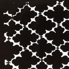 Antique Japanese Katagami Kimono Paper Stencil Katazome Hishi Diamond 4Y601