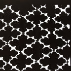 Antique Japanese Katagami Kimono Paper Stencil Katazome Hishi Diamond 4Y601