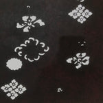 Antique Japanese Katagami Kimono Paper Stencil Katazome Hishi Diamond 4Y602