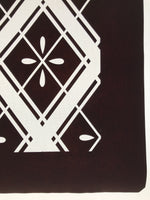 Antique Japanese Katagami Kimono Paper Stencil Katazome Hishi Flowers 4Y613