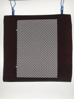 Antique Japanese Katagami Kimono Paper Stencil Katazome Ichimatsu Check 4Y605