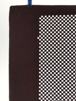 Antique Japanese Katagami Kimono Paper Stencil Katazome Ichimatsu Check 4Y605