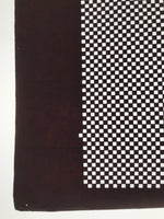 Antique Japanese Katagami Kimono Paper Stencil Katazome Ichimatsu Check 4Y605