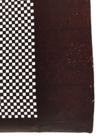 Antique Japanese Katagami Kimono Paper Stencil Katazome Ichimatsu Check 4Y605