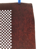 Antique Japanese Katagami Kimono Paper Stencil Katazome Ichimatsu Check 4Y605