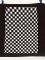 Antique Japanese Katagami Kimono Paper Stencil Katazome Ichimatsu Check 4Y605