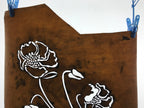 Antique Japanese Katagami Kimono Paper Stencil Katazome Keshi Poppy 4Y550