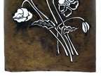 Antique Japanese Katagami Kimono Paper Stencil Katazome Keshi Poppy 4Y550
