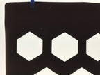 Antique Japanese Katagami Kimono Paper Stencil Katazome Kikko Hexagons 4Y647
