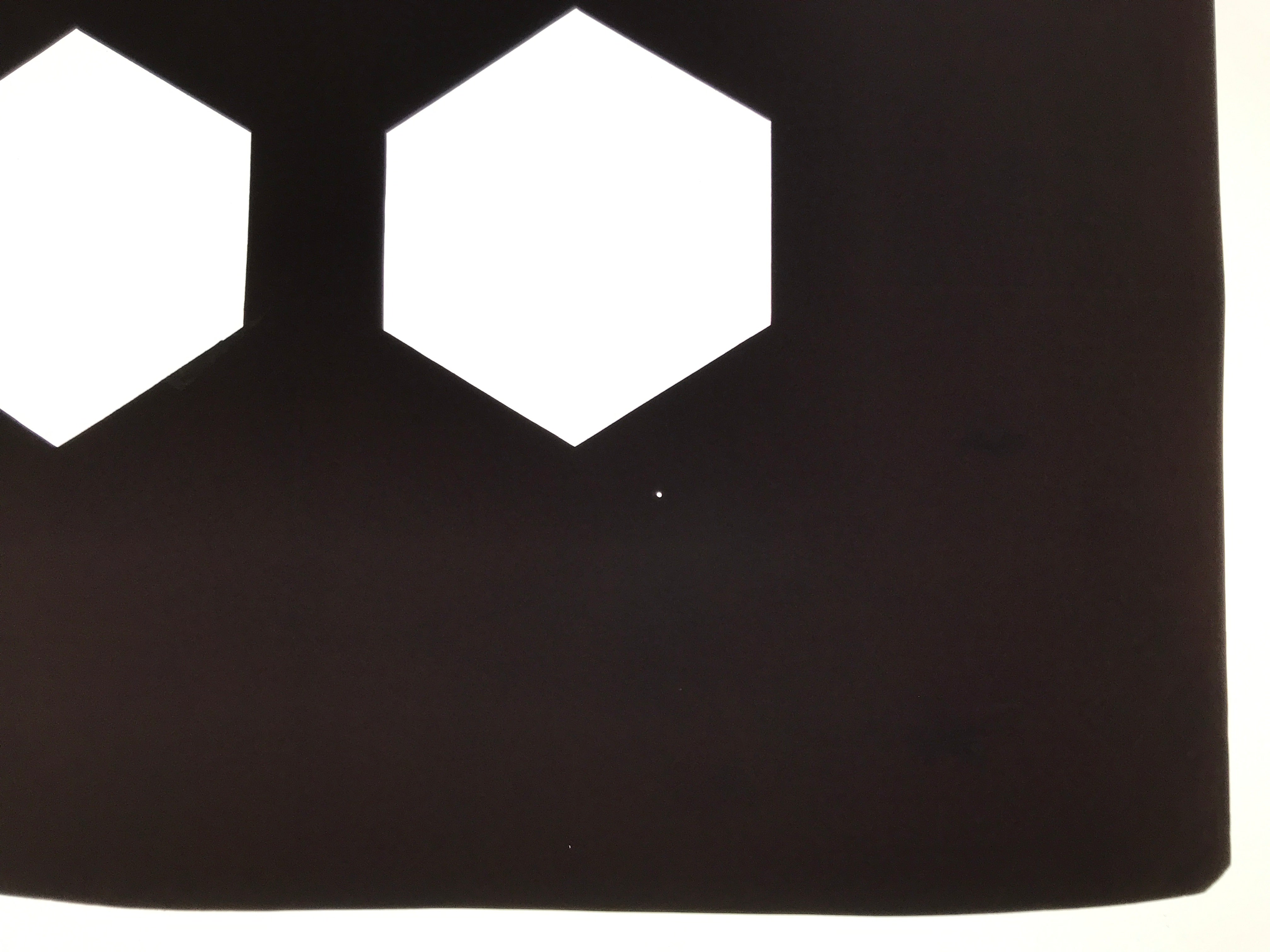 Antique Japanese Katagami Kimono Paper Stencil Katazome Kikko Hexagons 4Y647