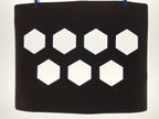 Antique Japanese Katagami Kimono Paper Stencil Katazome Kikko Hexagons 4Y647