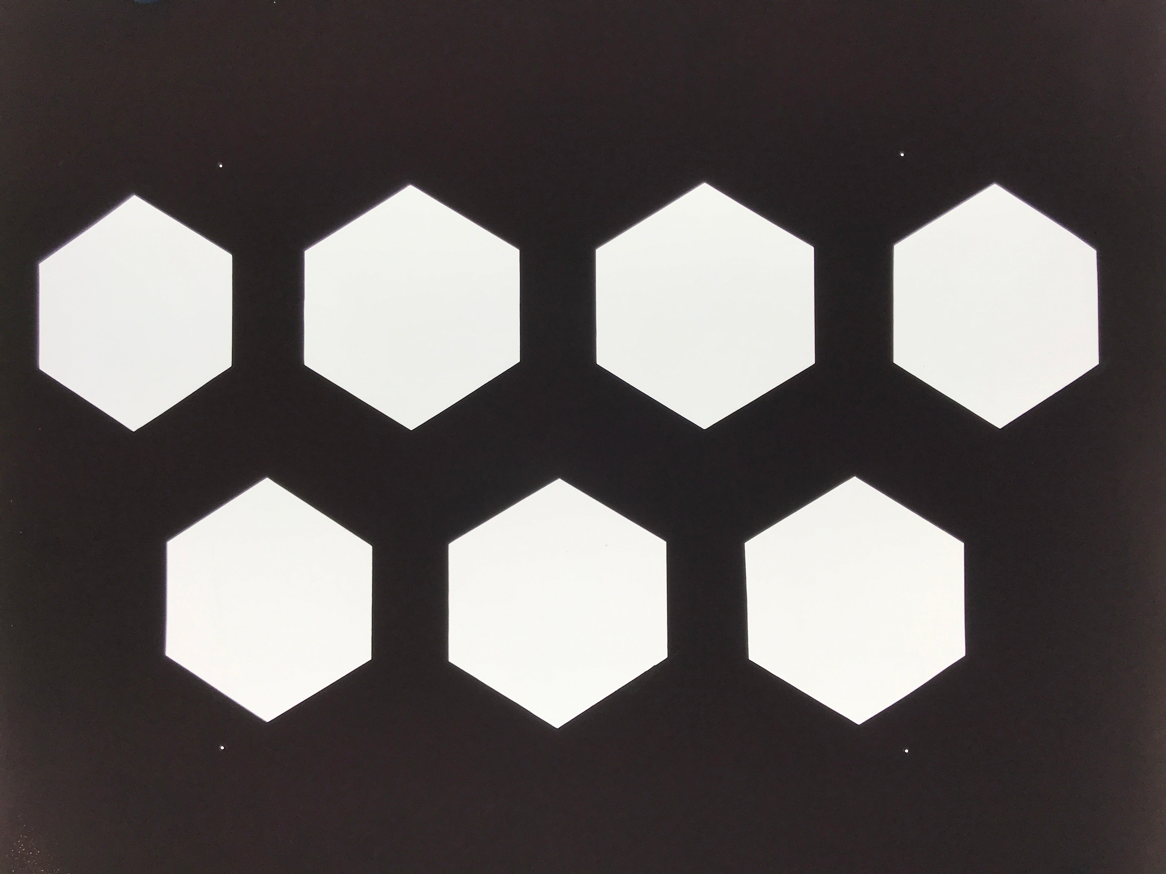 Antique Japanese Katagami Kimono Paper Stencil Katazome Kikko Hexagons 4Y647