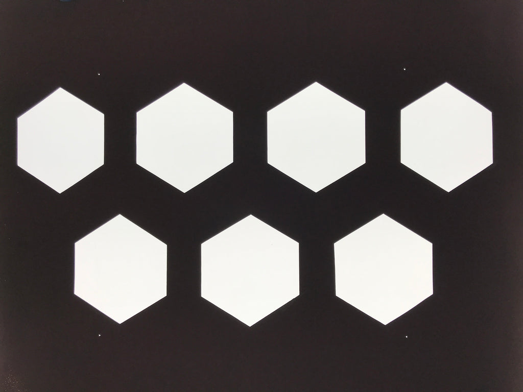Antique Japanese Katagami Kimono Paper Stencil Katazome Kikko Hexagons 4Y647