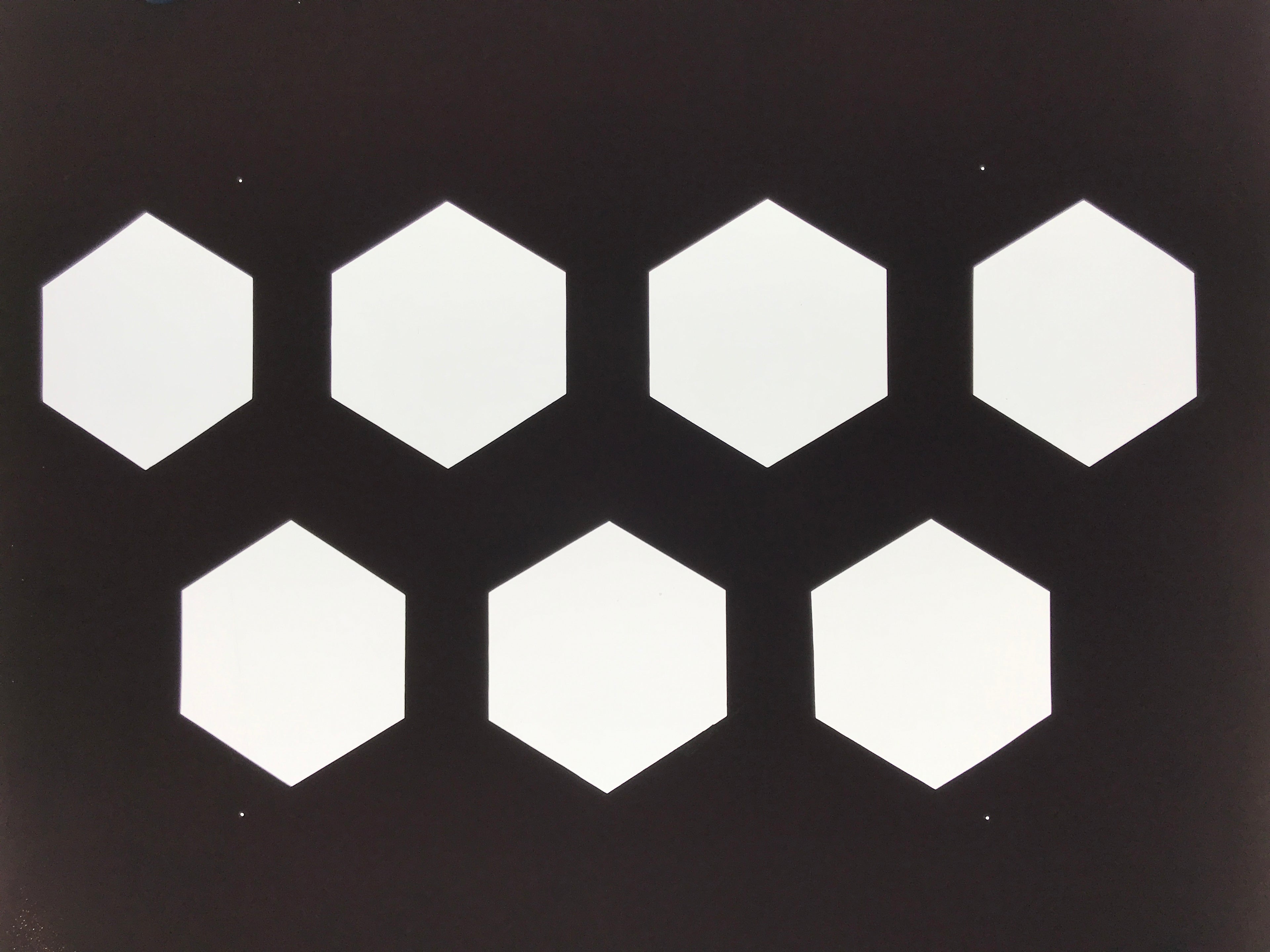 Antique Japanese Katagami Kimono Paper Stencil Katazome Kikko Hexagons 4Y647