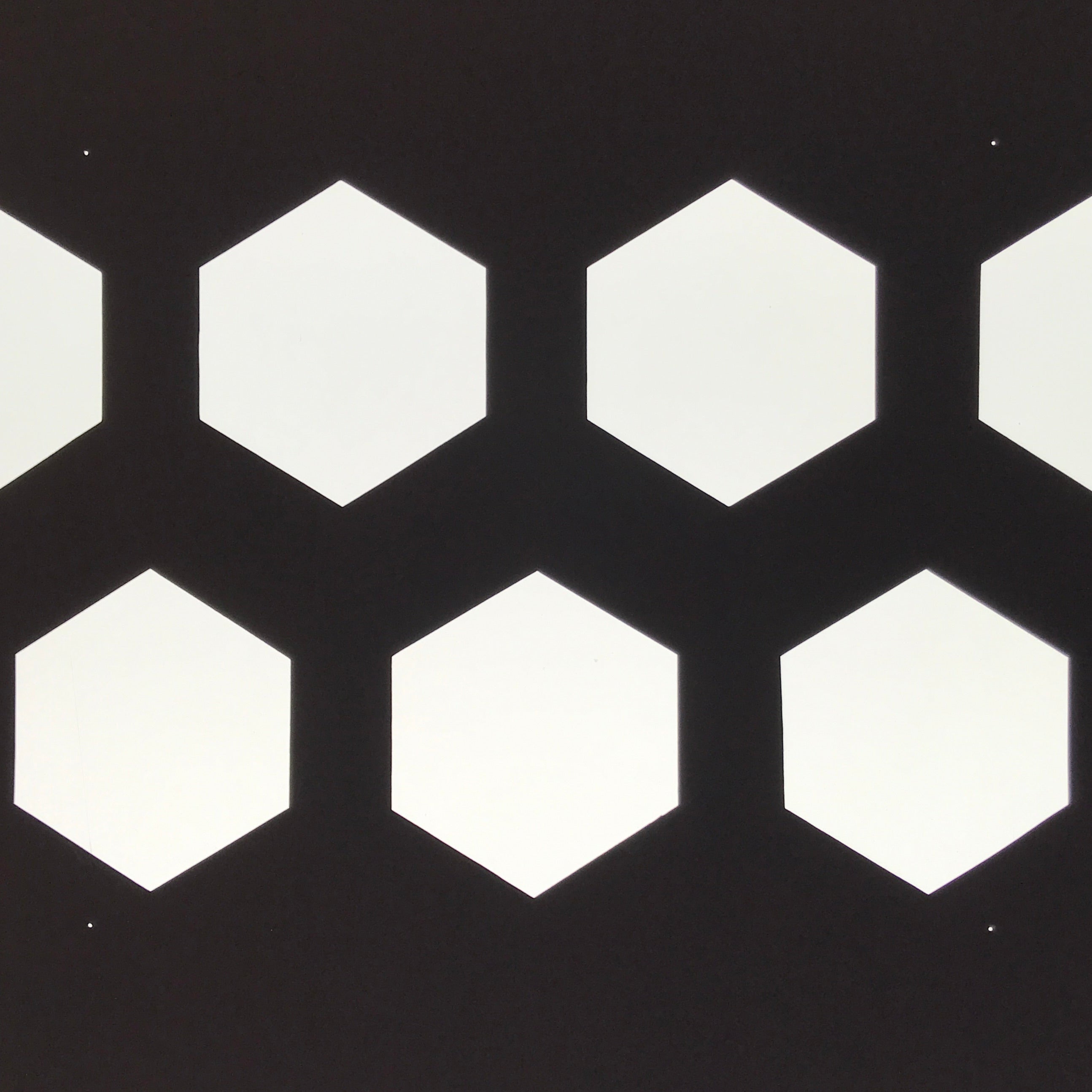 Antique Japanese Katagami Kimono Paper Stencil Katazome Kikko Hexagons 4Y647