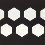 Antique Japanese Katagami Kimono Paper Stencil Katazome Kikko Hexagons 4Y647