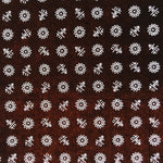 Antique Japanese Katagami Kimono Paper Stencil Katazome Kotobuki Flowers 4Y620