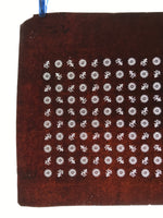 Antique Japanese Katagami Kimono Paper Stencil Katazome Kotobuki Flowers 4Y620