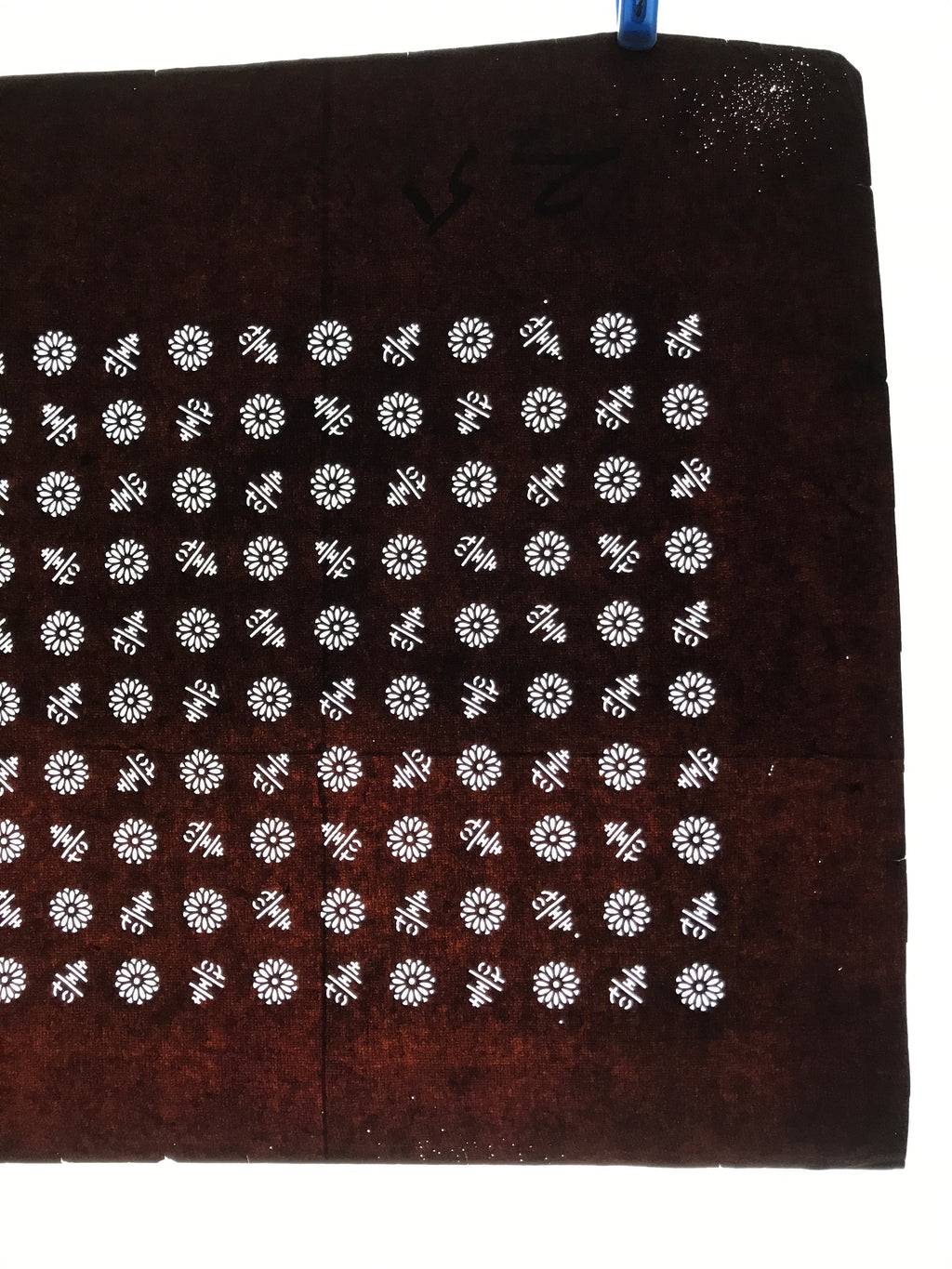 Antique Japanese Katagami Kimono Paper Stencil Katazome Kotobuki Flowers 4Y620
