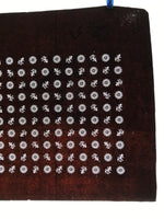 Antique Japanese Katagami Kimono Paper Stencil Katazome Kotobuki Flowers 4Y620