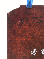 Antique Japanese Katagami Kimono Paper Stencil Katazome Kotobuki Flowers 4Y620