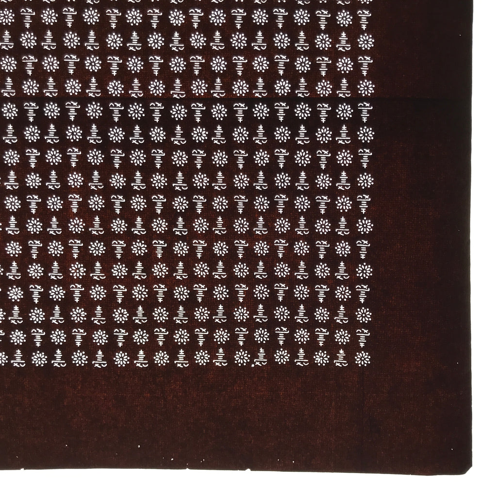 Antique Japanese Katagami Kimono Paper Stencil Katazome Kotobuki Flowers 4Y621