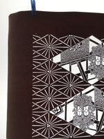 Antique Japanese Katagami Kimono Paper Stencil Katazome Lantern Curtain 4Y641