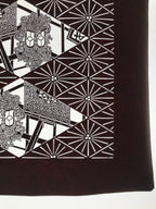 Antique Japanese Katagami Kimono Paper Stencil Katazome Lantern Curtain 4Y641