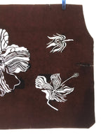 Antique Japanese Katagami Kimono Paper Stencil Katazome Large Flower 4Y552