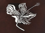 Antique Japanese Katagami Kimono Paper Stencil Katazome Large Flower 4Y552