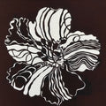 Antique Japanese Katagami Kimono Paper Stencil Katazome Large Flower 4Y552