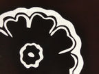 Antique Japanese Katagami Kimono Paper Stencil Katazome Large Peony Flower 4Y636