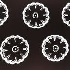 Antique Japanese Katagami Kimono Paper Stencil Katazome Large Peony Flower 4Y636