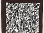 Antique Japanese Katagami Kimono Paper Stencil Katazome Leafy Vines 4Y520