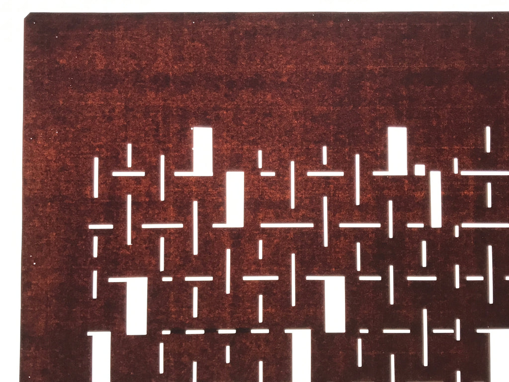 Antique Japanese Katagami Kimono Paper Stencil Katazome Line Block Design 4Y684