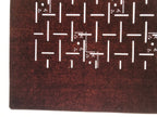 Antique Japanese Katagami Kimono Paper Stencil Katazome Line Dot Design 4Y685