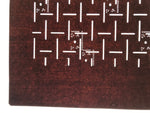 Antique Japanese Katagami Kimono Paper Stencil Katazome Line Dot Design 4Y685