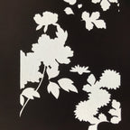 Antique Japanese Katagami Kimono Paper Stencil Katazome Lush Floral Design 4Y591
