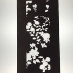 Antique Japanese Katagami Kimono Paper Stencil Katazome Lush Floral Design 4Y591