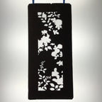 Antique Japanese Katagami Kimono Paper Stencil Katazome Lush Floral Design 4Y592