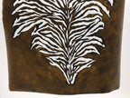 Antique Japanese Katagami Kimono Paper Stencil Katazome Lush Plant Design 4Y590