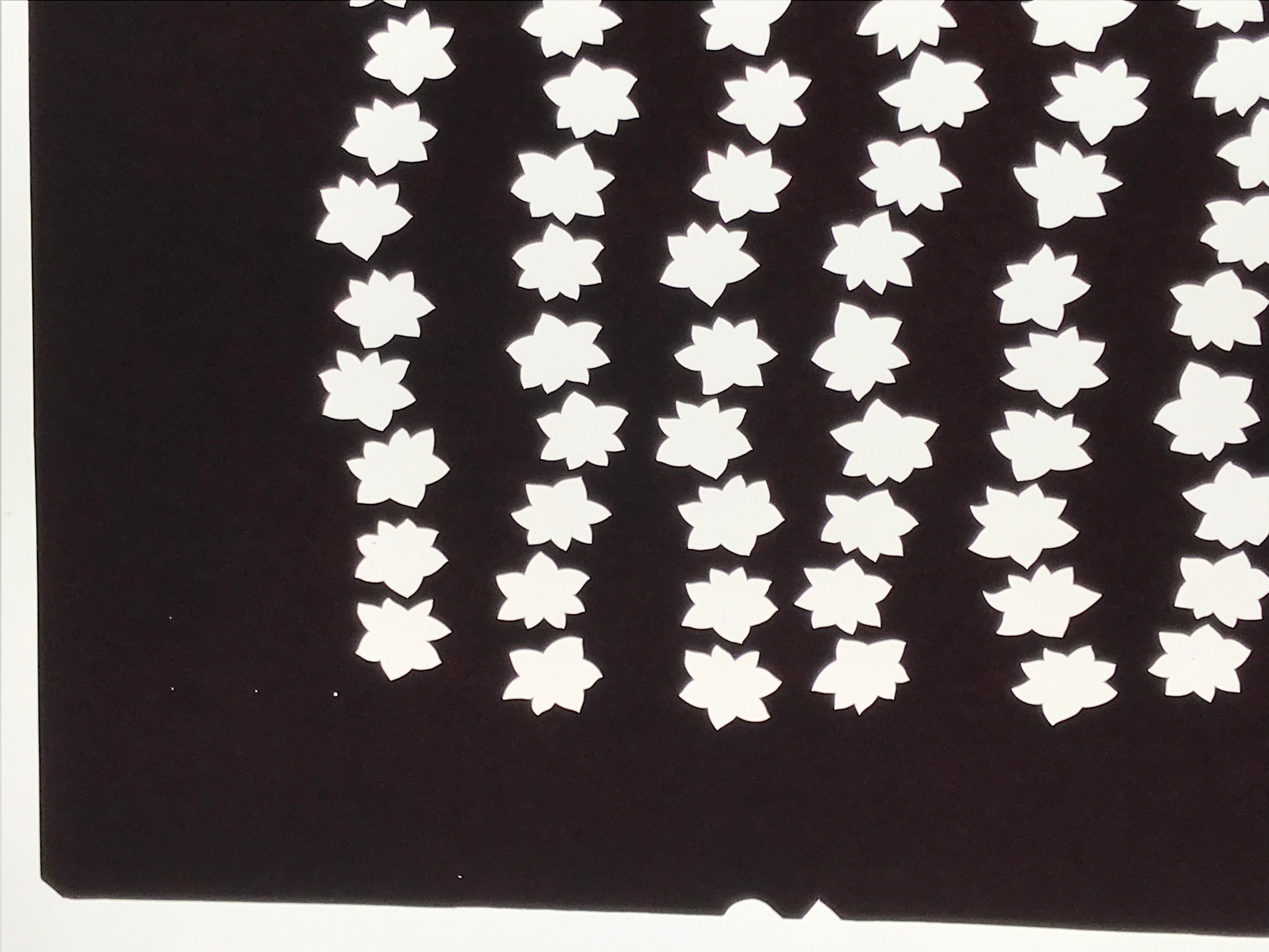 Antique Japanese Katagami Kimono Paper Stencil Katazome Momiji Maple Leaf 4Y654