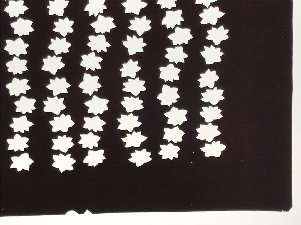 Antique Japanese Katagami Kimono Paper Stencil Katazome Momiji Maple Leaf 4Y654