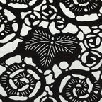 Antique Japanese Katagami Kimono Paper Stencil Katazome Morning Glory Vine 4Y542