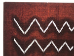 Antique Japanese Katagami Kimono Paper Stencil Katazome Mountain Line 4Y695